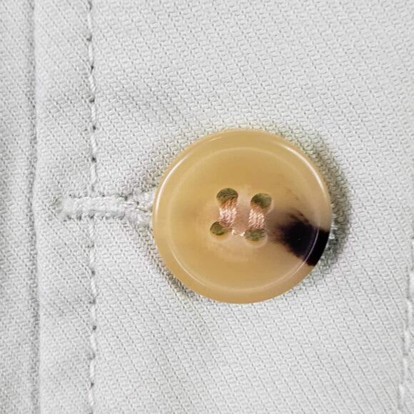 Talbots Coat Canvas Women's Jacket Size Large L Light Green Button Utility - Picture 4 of 8